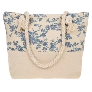 Image of Blue Chintz Tote Bag Pale Blue