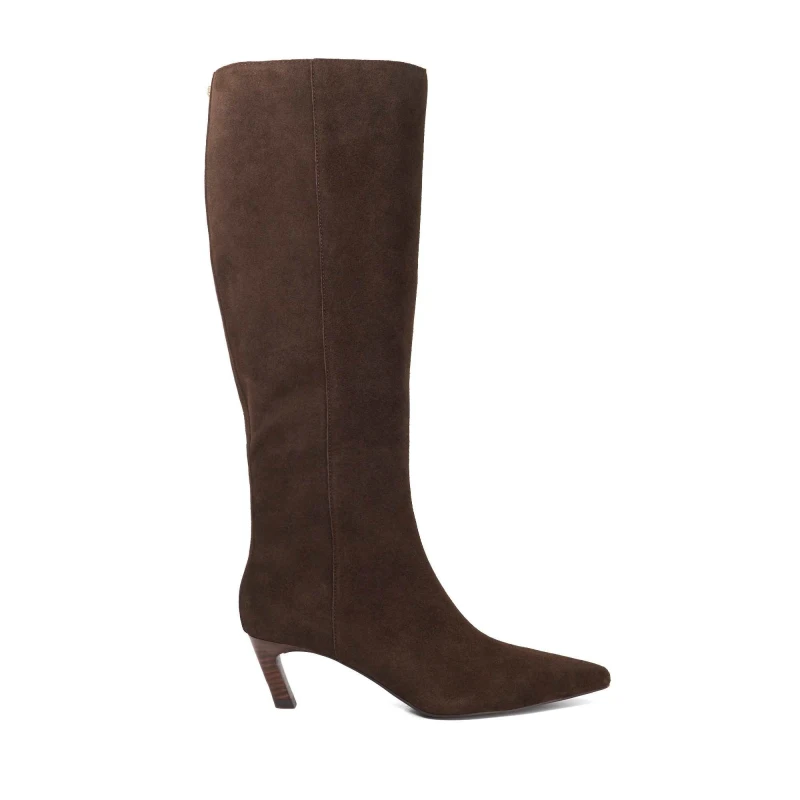 Image of Dune London Womens Siana Knee High Boots Brown Suede female 3 (36)