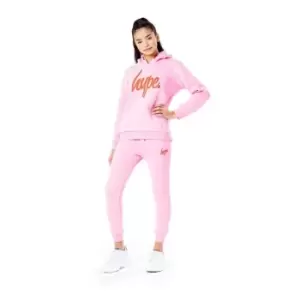 Image of Hype Script Tracksuit Junior Girls - Orange