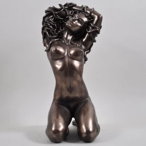 Image of The Temptation of Medusa Cold Cast Bronze Sculpture 21cm