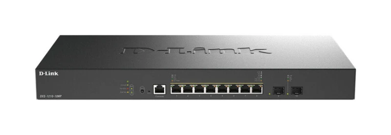 Image of D-Link D-Link DXS-1210-10MP 10-Port 10G Multi-Gigabit PoE++ Smart Managed Switch with 2 x 10G SFP+ Ports DXS-1210-10MP/B