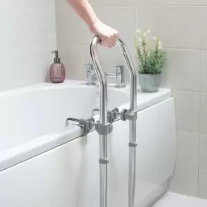 Image of NRS Healthcare Swedish Bath Rail - Grey - Grey