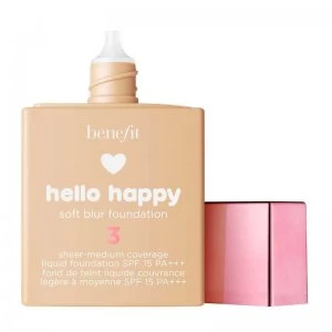 Image of Benefit Hello Happy Soft Blur Liquid Foundation 30ml Shade 3