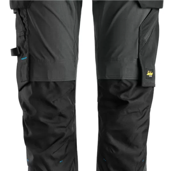 Image of Snickers LiteWork Trousers+ Detachable Holster Pockets - Steel Grey/Black - 48