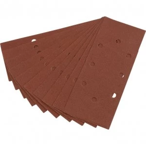 Image of Draper Punched Clip On 1/3 Sanding Sheets 92mm x 230mm 100g Pack of 10