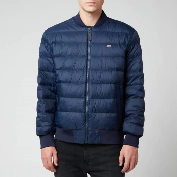 Image of Tommy Jeans Mens Light Down Bomber Jacket - Twilight Navy - S