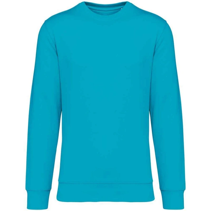Image of Native Spirit Mens Crew Neck Sweatshirt in Turquoise Size: 2XS Turquoise Male 2XS