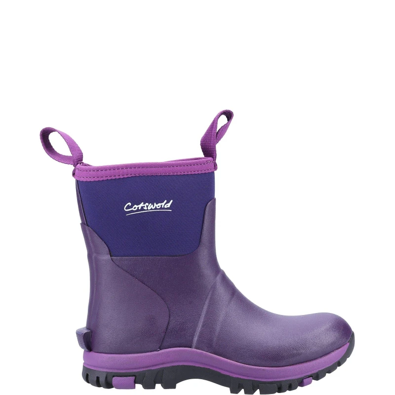 Image of Cotswold Womens Blaze Short Wellies Wellington Boots - UK 3 Purple female GDE2511PUR3
