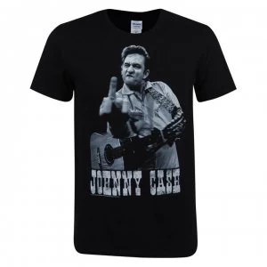 Image of Official Johnny Cash T Shirt - Finger Salute