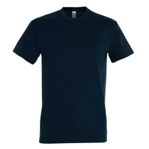 Image of SOLS Mens Imperial Heavyweight Short Sleeve T-Shirt (S) (Petroleum Blue)