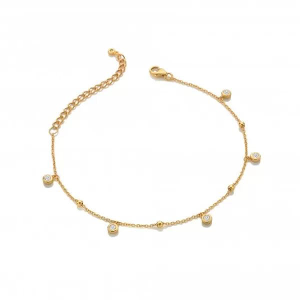 Image of Droplet White Topaz Bracelet DL665