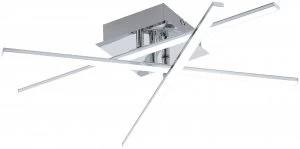 Image of Eglo Lasana LED Ceiling Light - Chrome.