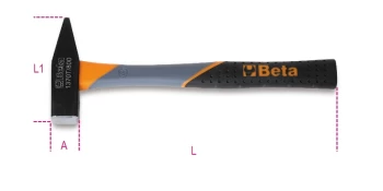 Image of Beta Tools 1370T Mechanic's Hammer Fibreglass Shaft 1000g 013700700