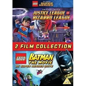Image of LEGO Double Justice League vs. Bizarro & LEGO Batman DVD