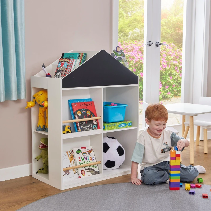 Image of Liberty House Toys Liberty House Kids With Blackboard Storage - White