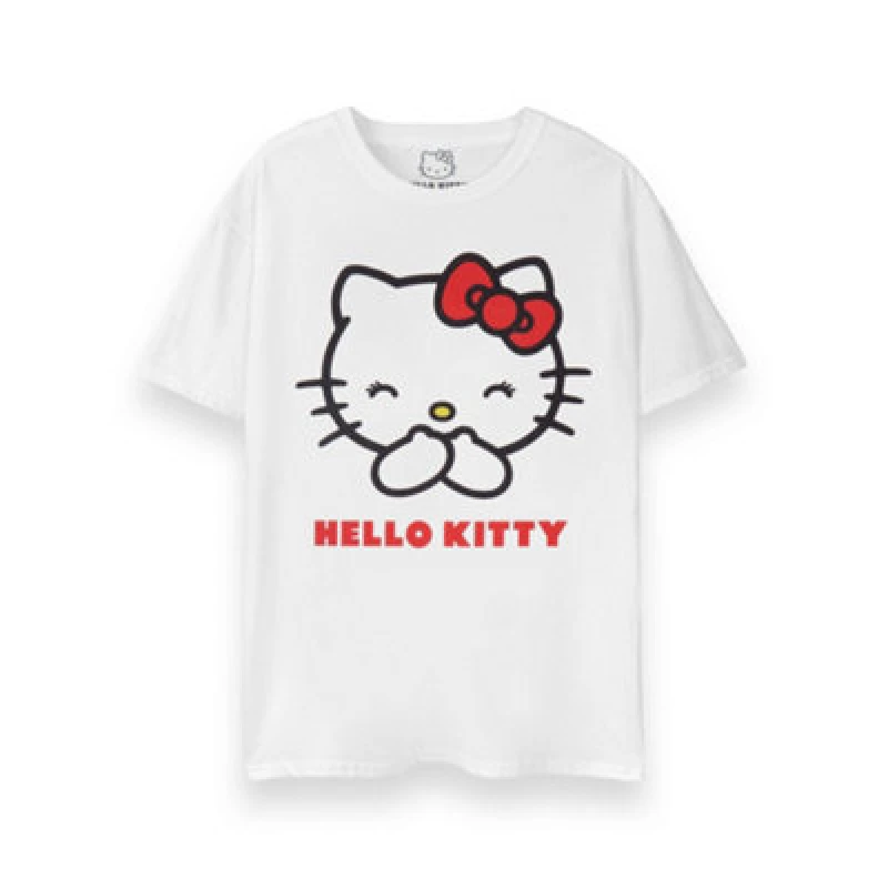 Image of Hello Kitty Short Sleeved T-Shirt White female