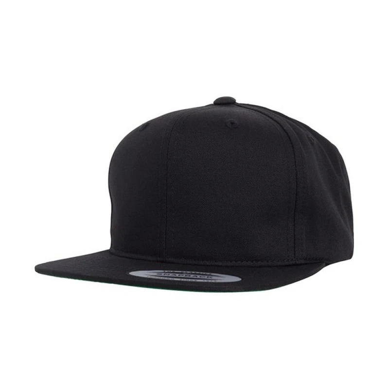 Image of Flexfit Pro-style Twill Snapback Cap in Black Unisex One Size