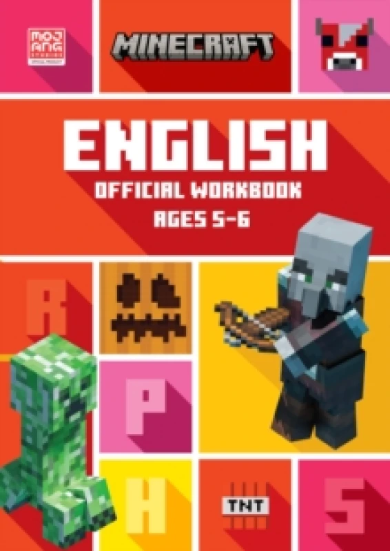 Image of Collins KS1 Minecraft English Ages 5-6 Book Multi unisex