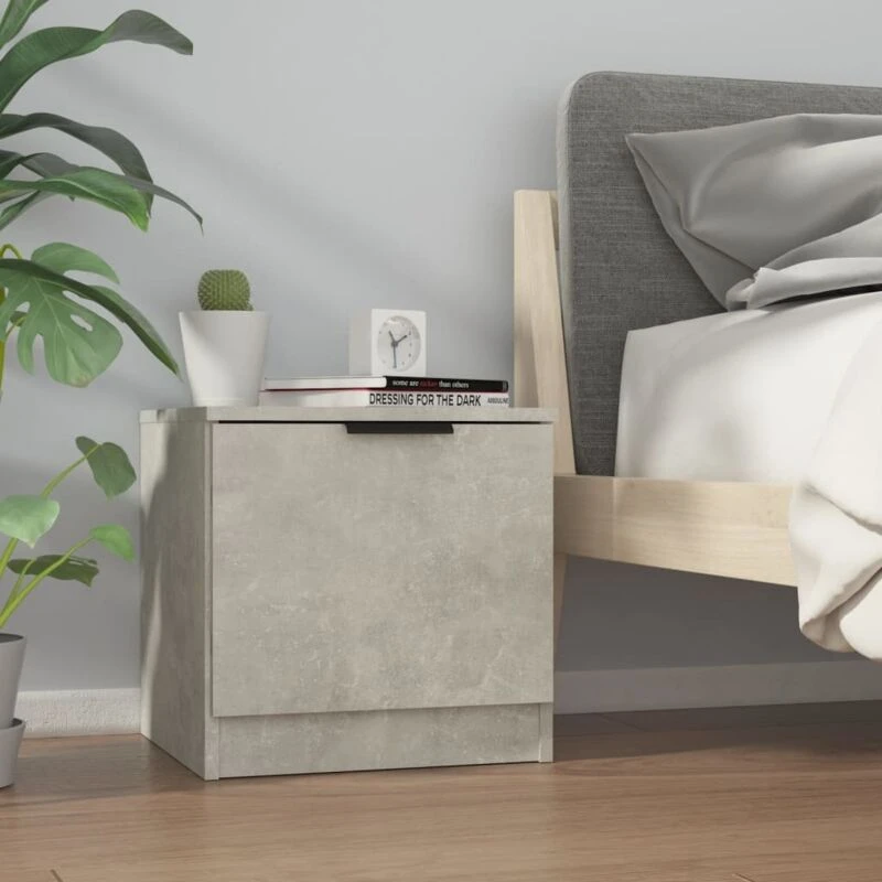 Image of VIDAXL Bedside Cabinet Concrete Grey 40x39x40cm Vidaxl 8720286965108
