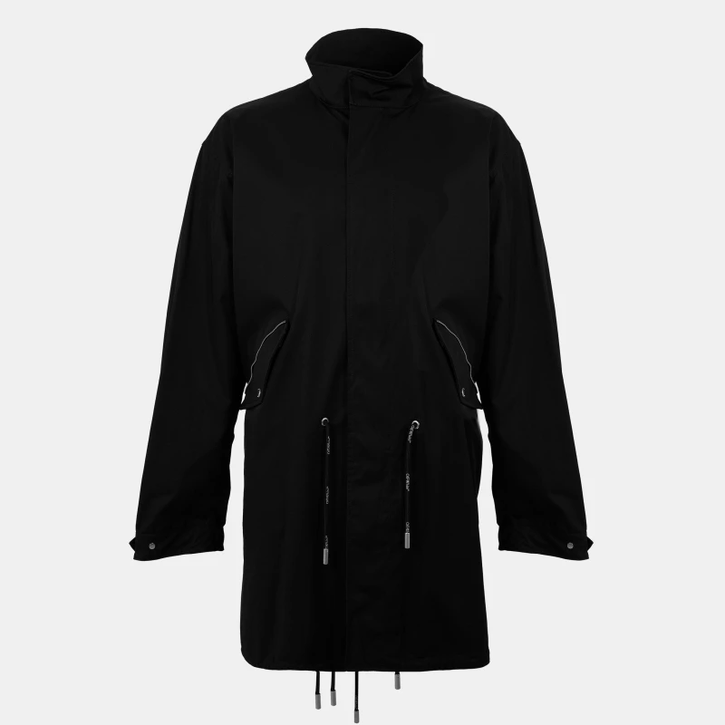 Image of Off White Mens Industrial Hooded Parka Black male S