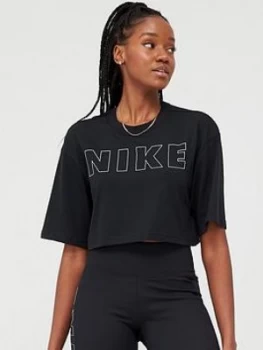 Image of Nike Nsw Air Crop Top - Black