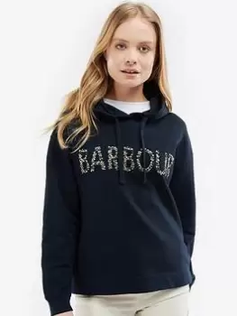 Image of Barbour Barbour Greenwell Hoodie -navy, Blue, Size 10, Women