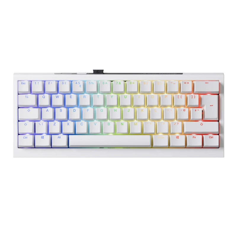 Image of Ducky One X - Full Size Wireless Ducky Linear Inductive Switch - Gaming Keyboard - White - DKON2408IST3-DAUKPDOECL2WW1