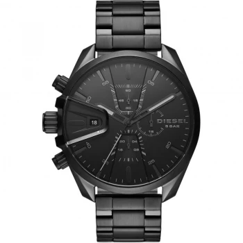 Image of Diesel Black 'MS9 Chrono' Chronograph Fashion Watch - DZ4537