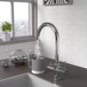 Image of Pronto Instant 3 in 1 Boiling Water Tap Twin Lever in Chrome