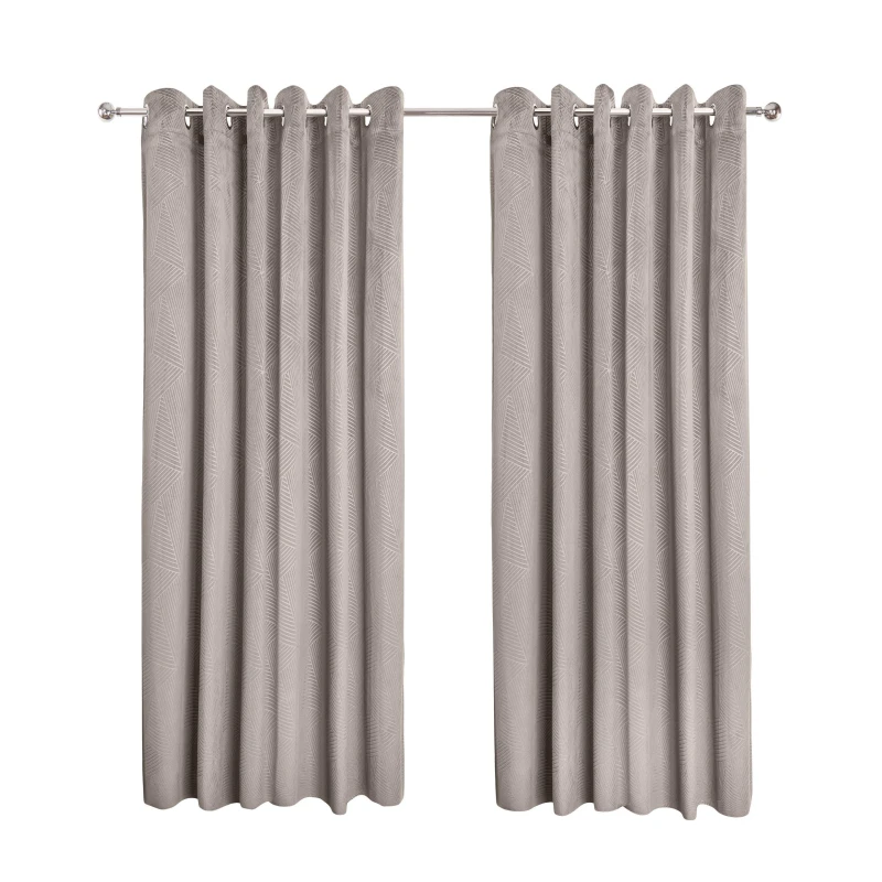 Image of Emma Barclay Blackout Curtains Thermal Velvet Eyelet Midnight Stone Cream unisex 117x183cm