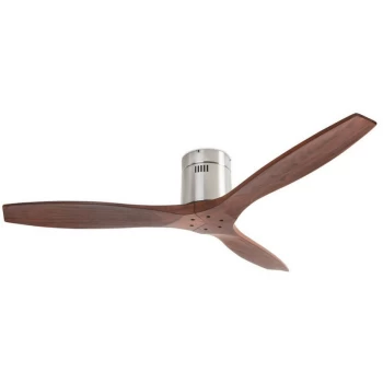 Image of Leds-c4 Lighting - LEDS C4 Stem 245mm 3 Blade Ceiling Fan Satin Nickel, Wood - 245mm Stem