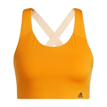 Image of adidas Ultimate Bra Womens - Focus Orange / Halo Blush