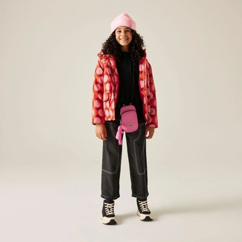 Image of Regatta Orla Girls Waterproof Red unisex 3-4yrs