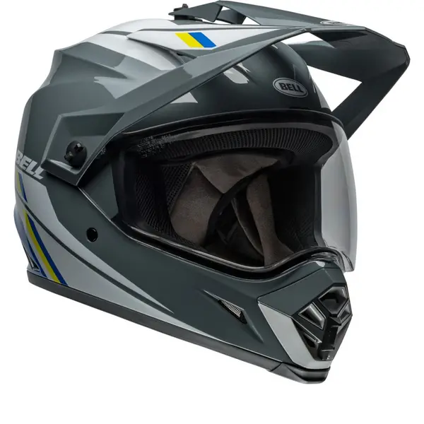 Image of BELL MX-9 Adventure MIPS Alpine Gray Blue Adventure Helmet Size 2XL