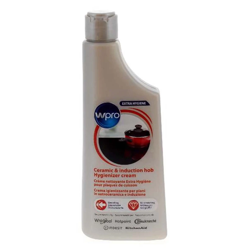 Image of WPRO Cleaner for Glass, Ceramic, Induction and Stainless Steel Hobs - 250ml CAB138649 Cleaning Fluid