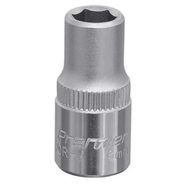 Image of Genuine SEALEY S1406 WallDrive® Socket 6mm 1/4Sq Drive