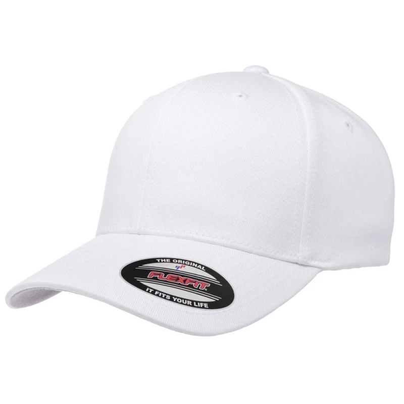 Image of Flexfit Wooly Combed Cap in White Size: 2XL White Unisex 2XL