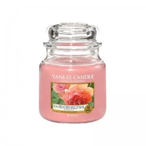 Image of Yankee Candle Sun-Drenched Apricot Rose Medium Jar Candle 41