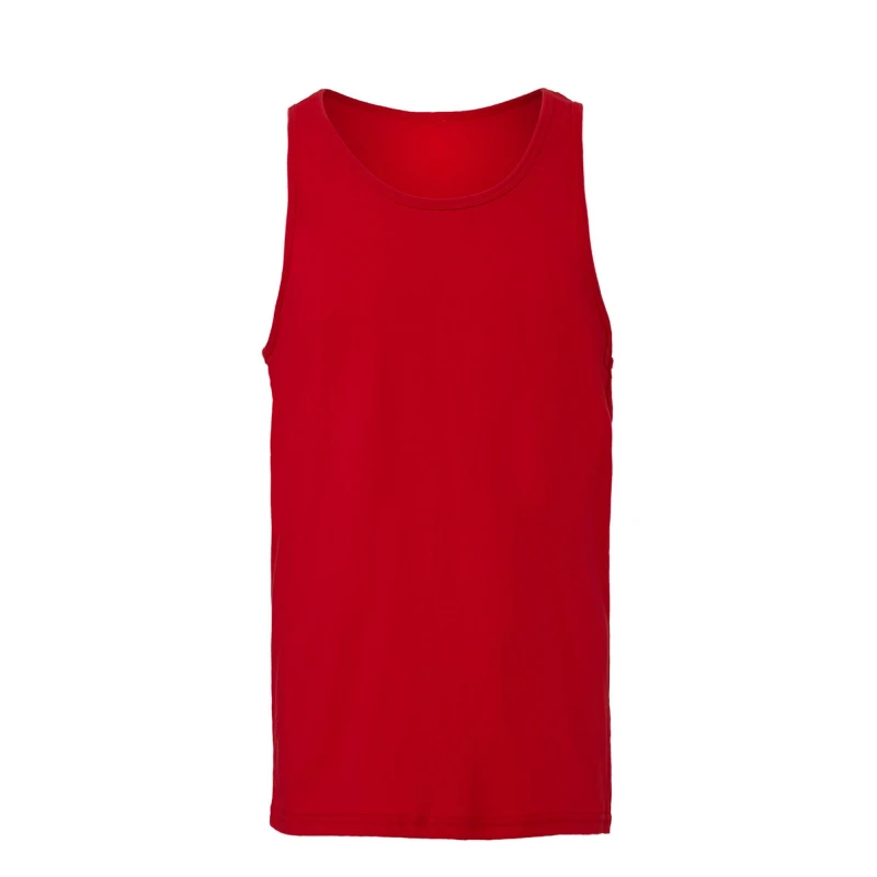 Image of Bella + Canvas Mens Jersey Tank Top in Red Size: XS Red Male XS