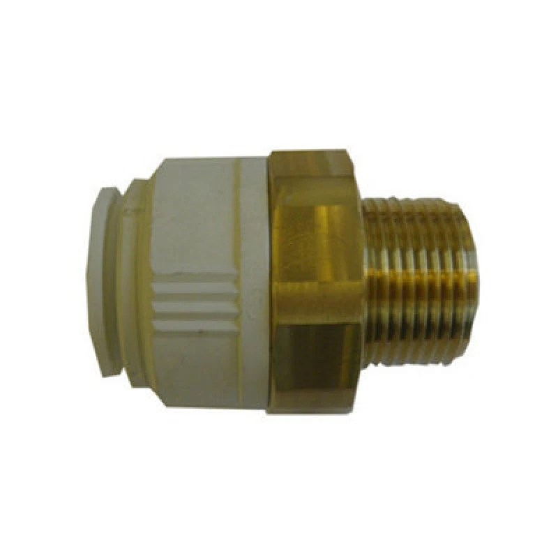 Image of John Guest Speedfit Brass Cylinder Adaptor 22mm X 1" Male - 22Cma