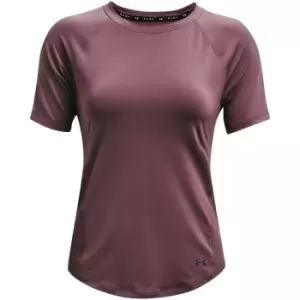 Image of Under Armour Rush Mesh Short Sleeve T Shirt Womens - Purple