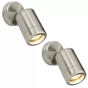 Image of 2 PACK Adjustable IP65 Spotlight - 7W LED GU10 - Marine Grade Stainless Steel
