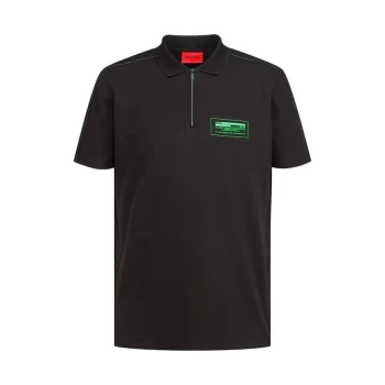 Image of Hugo Dalbert Polo Shirt - Black
