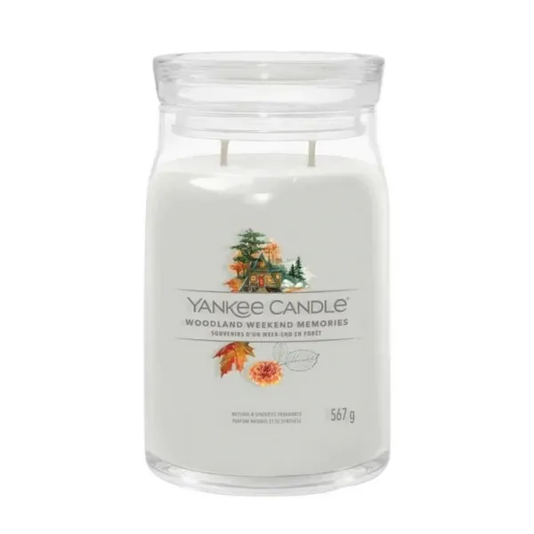 Image of Yankee Candle Woodland Weekend Memories scented candle 567 g
