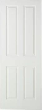Image of Wickes Stirling Internal Fire Door White Smooth Moulded 4 Panel 1981x686mm