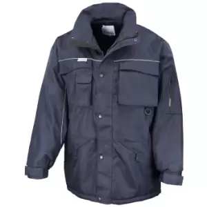 Image of Result Mens Workwear Heavy Duty Water Repellent Windproof Combo Coat (L) (Navy/Navy)