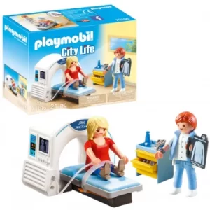 Image of Playmobil City Life Hospital MRI Scanner with Doctor and Patient (70196)