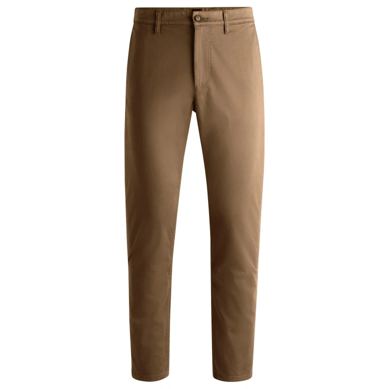Image of Boss Mens Tapered Fit Chinos Open Green male 30W R