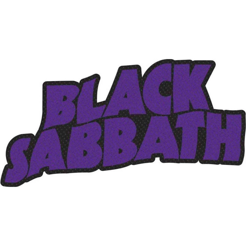 Image of Black Sabbath Black Sabbath Patch Logo Cut Out new Official Purple Purple One Size Unisex 5056365718888
