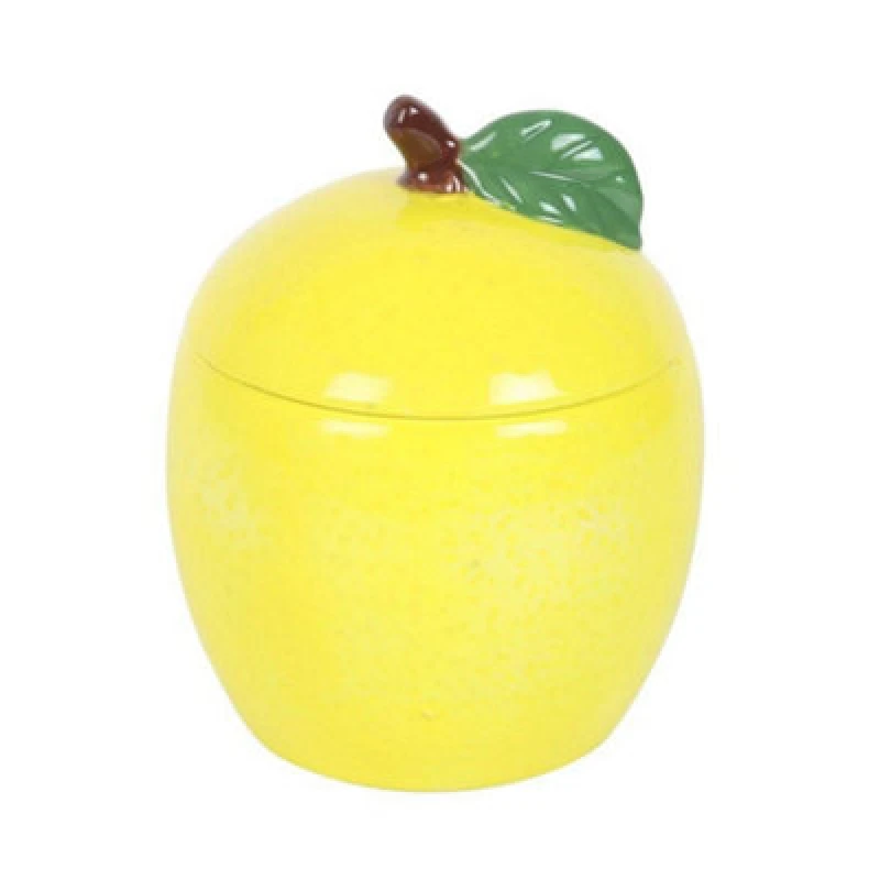 Image of Something Different Something Different Lemon Candle Jar in Yellow Yellow One Size Unisex 5063703598040
